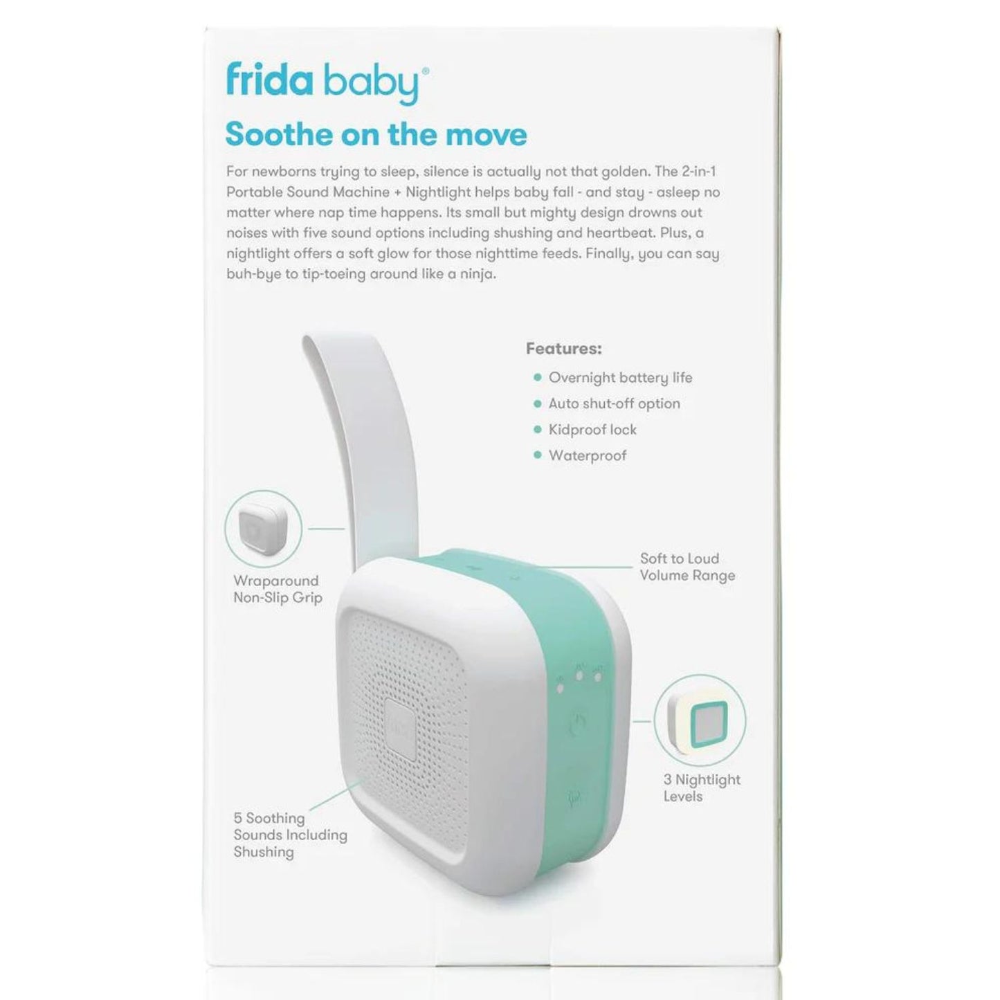 Reproductor Portátil de Sonido 2 en 1 + Luz de Noche