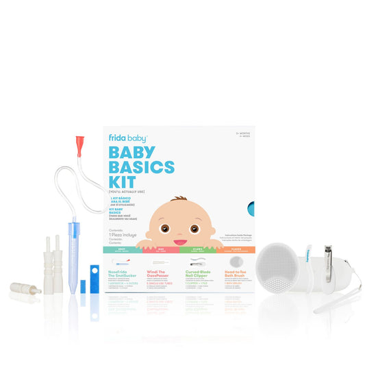 Kit Básico con Aspirador Nasal, Cortaúñas, Windi y Esponja