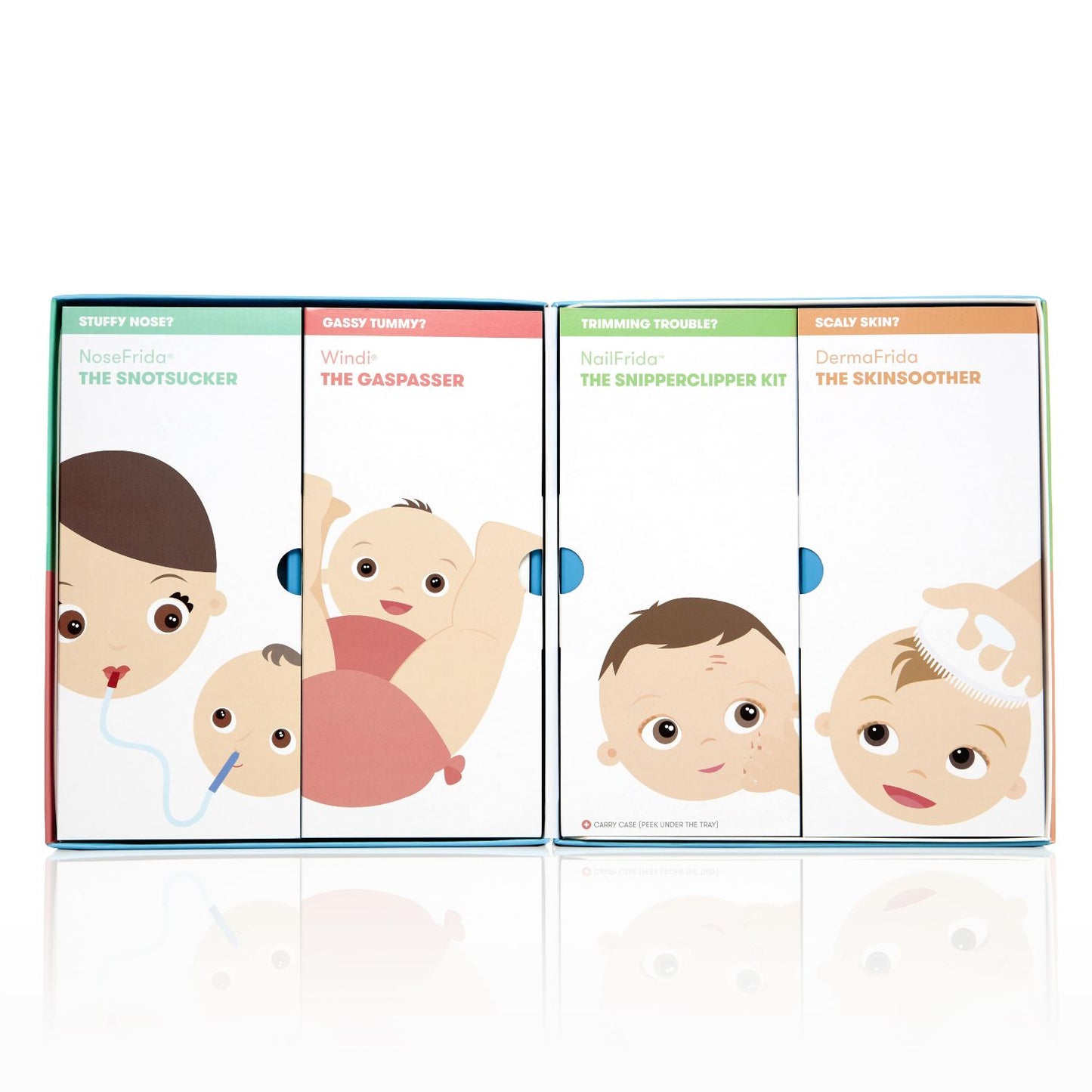 Kit Básico con Aspirador Nasal, Cortaúñas, Windi y Esponja